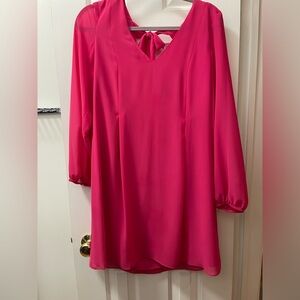Pink dress- perfect for date night or girls trip!